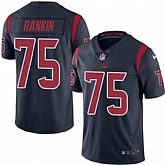 Nike Men & Women & Youth Texans 75 Martinas Rankin Navy Color Rush Limited Jersey,baseball caps,new era cap wholesale,wholesale hats